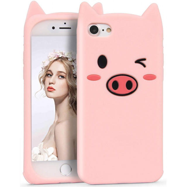 新品 Iphone7 8 ケース おもしろい 可愛い ピンク子豚の通販 By つつ S Shop ラクマ