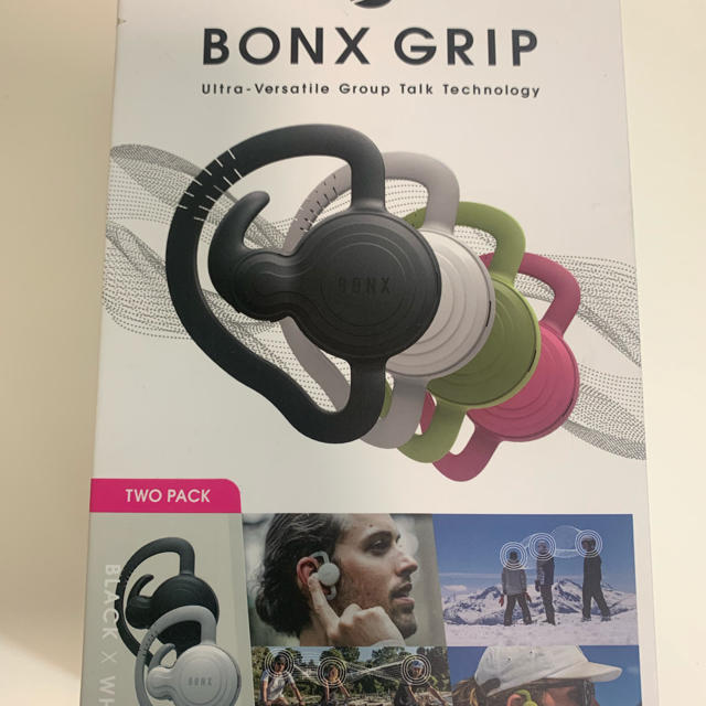 BONX GRIP 2個セット 白・黒 スポーツ中に仲間と会話を パーティを