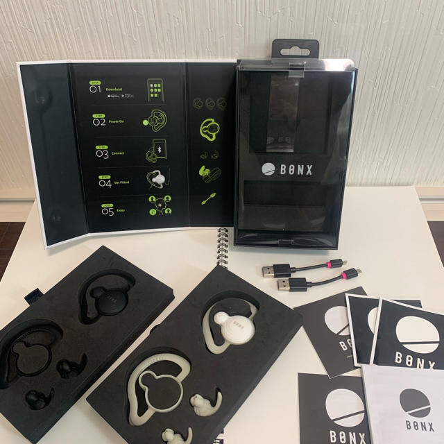BONX GRIP 2個セット 白・黒 スポーツ中に仲間と会話を パーティを