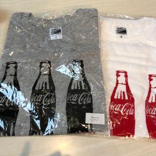 コカコーラ(コカ・コーラ)のヒロ様専用 コカコーラ非売品Tシャツグレーと白2点(Tシャツ/カットソー(半袖/袖なし))