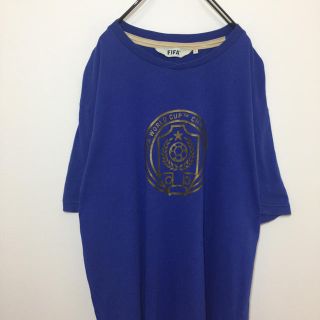 FIFA 半袖 Tシャツ オフィシャルT WORLD CUP プリントロゴ 古着(Tシャツ/カットソー(半袖/袖なし))