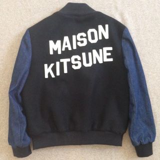 maison kitsune キツネ スタジャン ブルゾン 水原希子