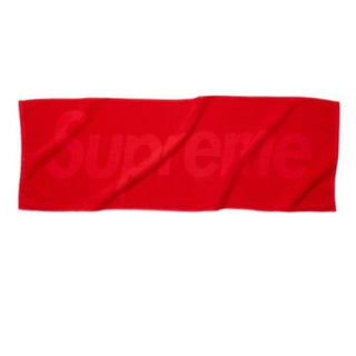 シュプリーム(Supreme)の【新品】Supreme 17SS Terry Logo Hand Towel 赤(その他)