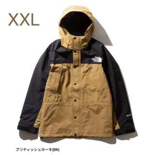 ザノースフェイス(THE NORTH FACE)のXXL ノースフェイス マウンテンライトジャケット BK ブリティッシュカーキ(マウンテンパーカー)