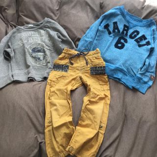 ジャンクストアー(JUNK STORE)のJUNK STORE*カーゴパンツ*とスウェット2枚セット*110(パンツ/スパッツ)