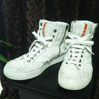 プラダ ハイカットスニーカー スニーカー(メンズ)の通販 33点 | PRADA ...