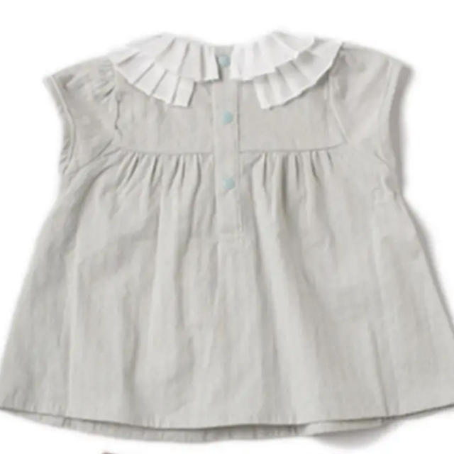 petit main(プティマイン)のpetit main フリルトップス　70cm キッズ/ベビー/マタニティのキッズ服女の子用(90cm~)(Tシャツ/カットソー)の商品写真