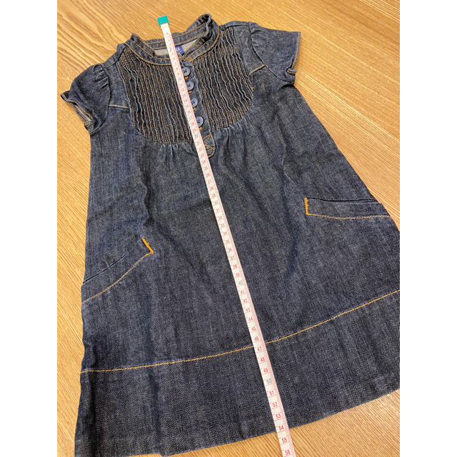 babyGAP(ベビーギャップ)のGAP デニムワンピース 100 キッズ/ベビー/マタニティのキッズ服女の子用(90cm~)(ワンピース)の商品写真