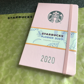 スターバックスコーヒー(Starbucks Coffee)のスタバ　Moleskin 2020年　手帳　ピンク　スケジュール帳　モレスキン(カレンダー/スケジュール)