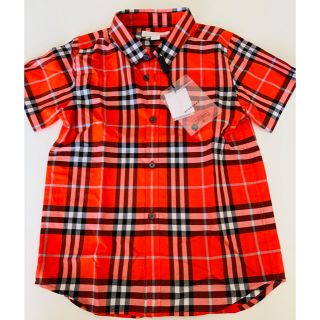 バーバリー(BURBERRY)の新品未使用 kidsバーバリー半袖シャツ(ブラウス)