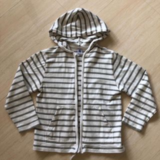 プチバトー(PETIT BATEAU)のプチバトー ボーダーパーカ(Tシャツ/カットソー)