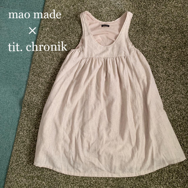 SM2(サマンサモスモス)のtit. chronik 別注 mao made  ギャザー ワンピース レディースのワンピース(ひざ丈ワンピース)の商品写真