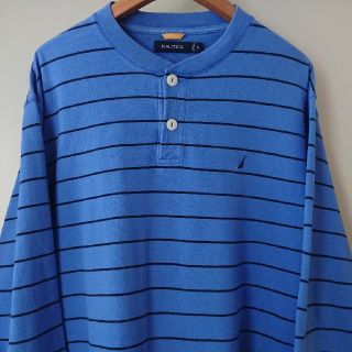 ノーティカ(NAUTICA)の☆US古着ビッグサイズ！XL/ノーティカ/ロンT/ポロシャツ/ボーダー(Tシャツ/カットソー(七分/長袖))