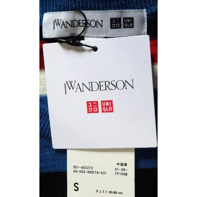 J.W.ANDERSON(ジェイダブリューアンダーソン)の新品 UNIQLO × J.W Anderson メリノ ボーダーニット S メンズのトップス(ニット/セーター)の商品写真