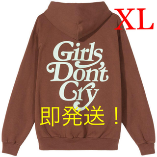 ジーディーシー(GDC)のGirls don’t cry XL 茶フーディ(パーカー)
