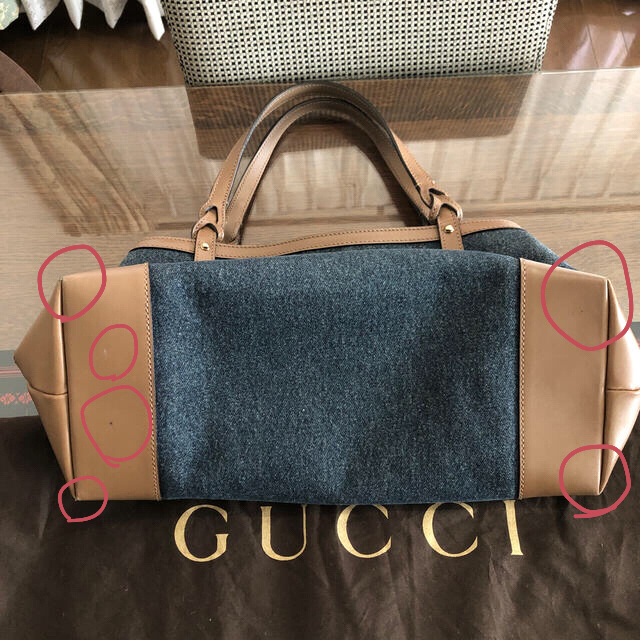 Gucci(グッチ)のLAY様専用！GUCCI  クラフトデニム  トートバッグ レディースのバッグ(トートバッグ)の商品写真