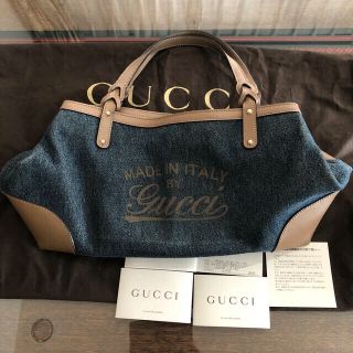 グッチ(Gucci)のLAY様専用！GUCCI  クラフトデニム  トートバッグ(トートバッグ)