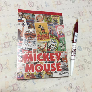 ディズニー(Disney)のミッキー★メモ帳、ボールペン(ノート/メモ帳/ふせん)