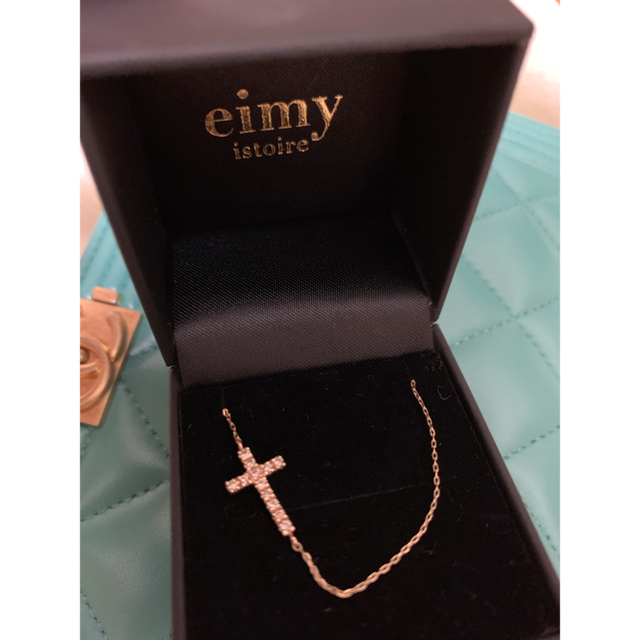 eimy istoire(エイミーイストワール)のお値下げ中♡エイミー♡K10ダイヤクロスネックレス♡ レディースのアクセサリー(ネックレス)の商品写真