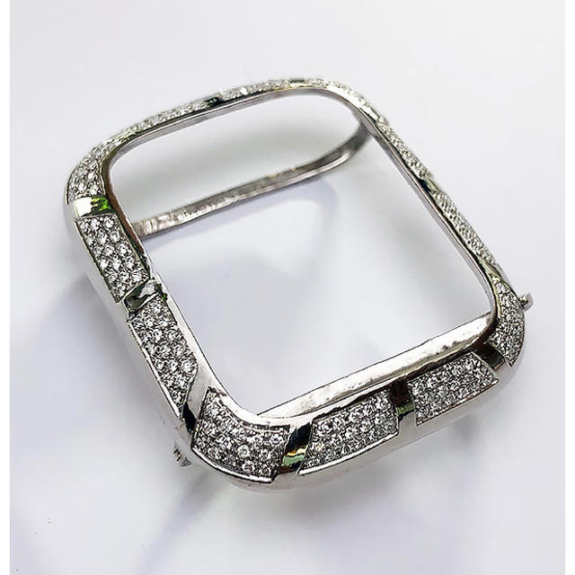 即納 アップルウォッチ シリーズ4-５44mm 天然ダイヤケース 鑑別付 メンズの時計(腕時計(デジタル))の商品写真