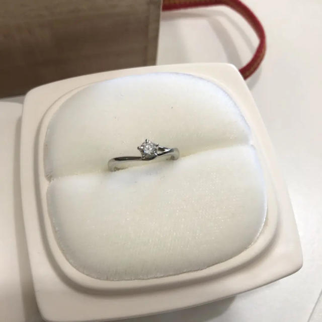 2種類選べる プラチナ950 ☆にわか 俄☆ 1粒ダイヤ0.27ct リング