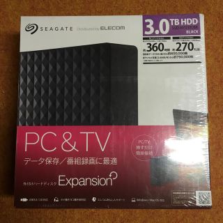 エレコム(ELECOM)の★新品未開封/SEAGATE 3.0TB HDD(テレビ)