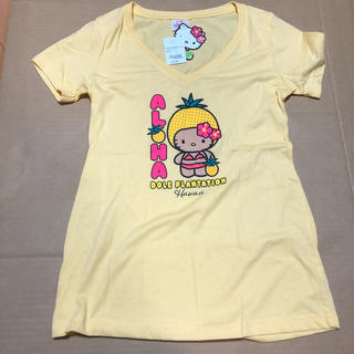 ハワイ 日焼け キティ  Tシャツ Ｍサイズ(Tシャツ(半袖/袖なし))
