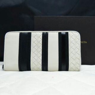 ボッテガヴェネタ(BOTTEGA VENETA)の特価　トリプルライン　ラウンドファスナー　イントレチャート　ボッテガヴェネタ(長財布)