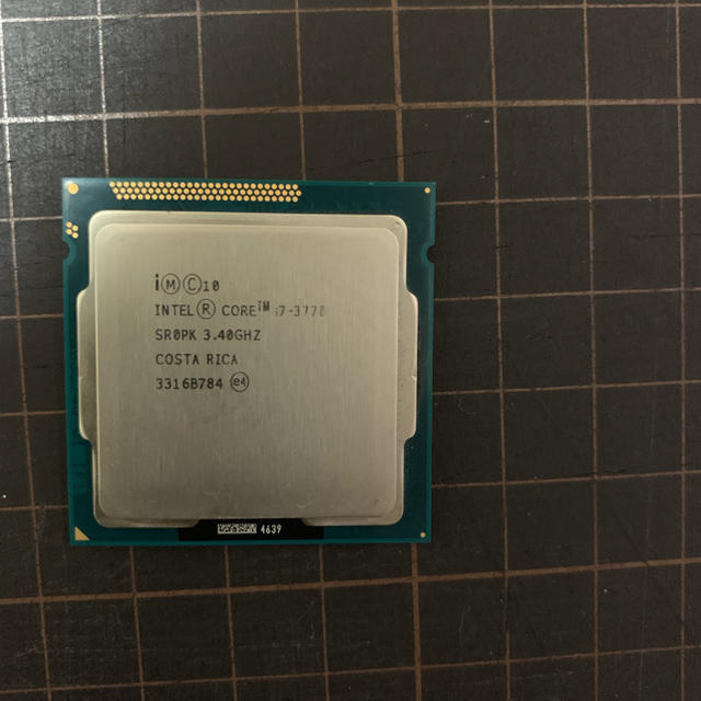 CPU Intel Core i7 3770 BIOS確認済