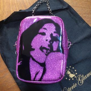 ヒステリックグラマー(HYSTERIC GLAMOUR)のhysteric grammar ピンク色ラメ ミニポーチ(ポーチ)