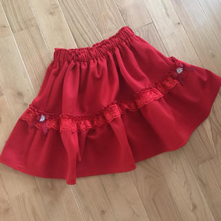 オーダーメイド 可愛い赤スカート クリスマスイベント(スカート)