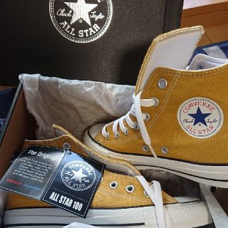 コンバース(CONVERSE)のALL STAR 100 COLORS HI 1CK806 100周年 ゴールド(スニーカー)