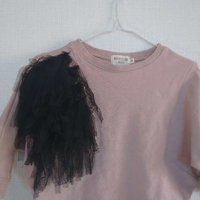 ROSE BUD(ローズバッド)のローズバッド キッズ スウェット トレーナー キッズ/ベビー/マタニティのキッズ服女の子用(90cm~)(Tシャツ/カットソー)の商品写真