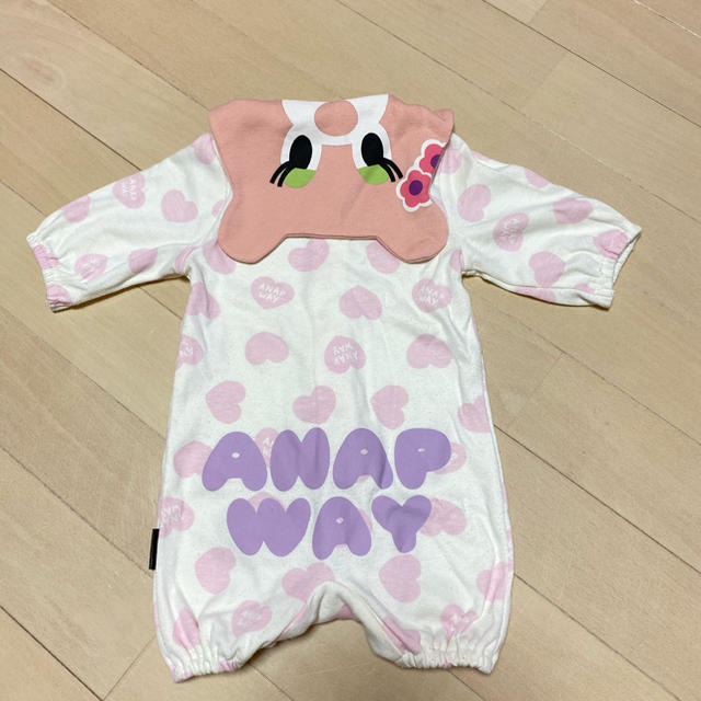 ANAP Kids(アナップキッズ)のANAP キッズ/ベビー/マタニティのベビー服(~85cm)(ロンパース)の商品写真