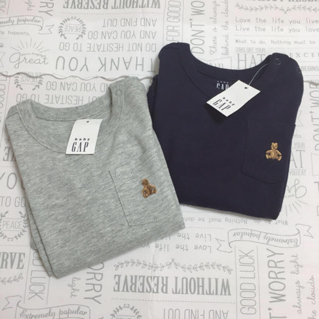 babyGAP(ベビーギャップ)の【新品 タグ付き】 Babygap 80 ロンパース 長袖  ★2枚セット キッズ/ベビー/マタニティのベビー服(~85cm)(ロンパース)の商品写真