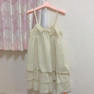 マジェスティックレゴン(MAJESTIC LEGON)の★マジェスティックレゴン★パール付きティアードワンピ(ひざ丈ワンピース)