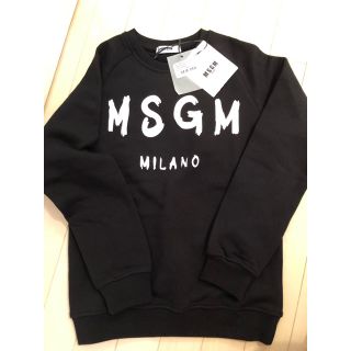 エムエスジイエム(MSGM)の新品  MSGM  スウェット  ブラック(トレーナー/スウェット)