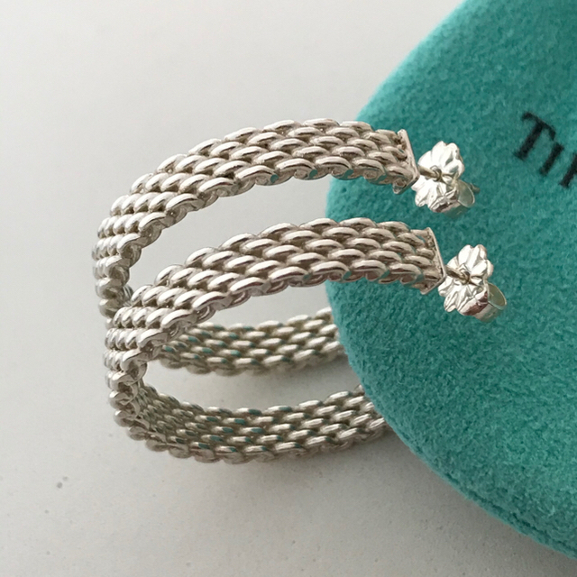 Tiffany ラージサマセットフープピアス 美品希少