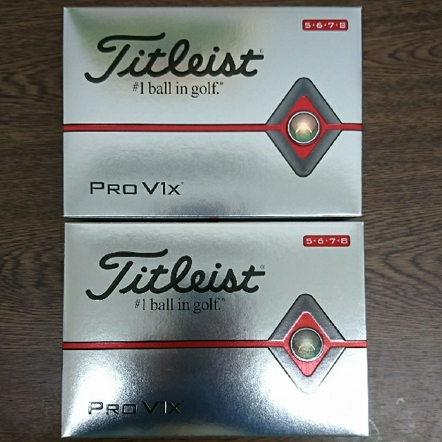 【新品】タイトリスト　ゴルフボール 2019 Pro V1X 白  2ダース