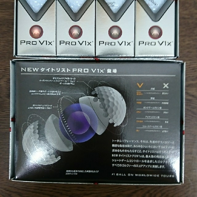 Titleist - 【新品】タイトリスト ゴルフボール 2019 Pro V1X 白 2ダース Titleist - 【新品】タイトリスト ゴルフボール 2019 Pro V1X 白 2ダース