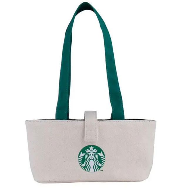 Starbucks Coffee(スターバックスコーヒー)のスターバックス 台湾限定 ダブルドリンクホルダー トートバッグ エコバッグ レディースのバッグ(トートバッグ)の商品写真
