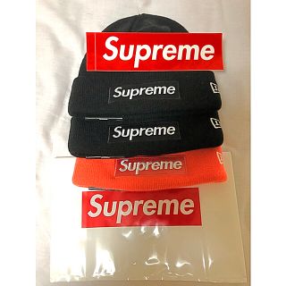 シュプリーム(Supreme)のSupreme×NEWERA  Box Logo Beanie 18FW 黒(ニット帽/ビーニー)