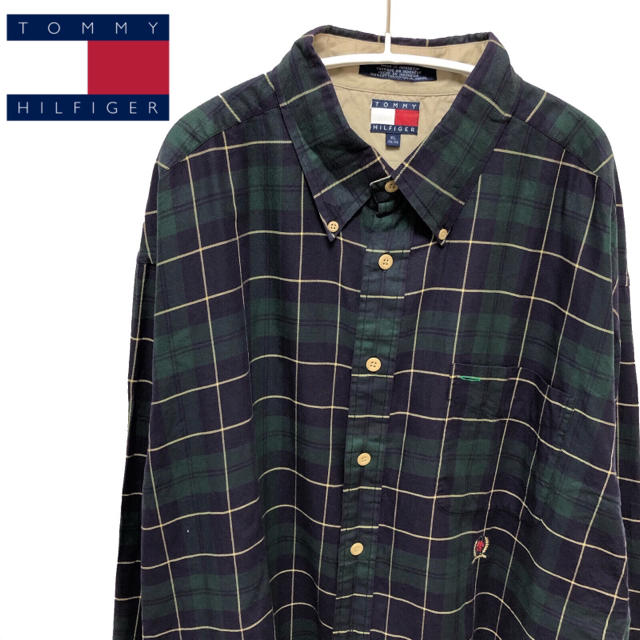 TOMMY HILFIGER(トミーヒルフィガー)のトミーヒルフィガー ノバチェックシャツ 長袖 メンズ サイズXL メンズのトップス(シャツ)の商品写真