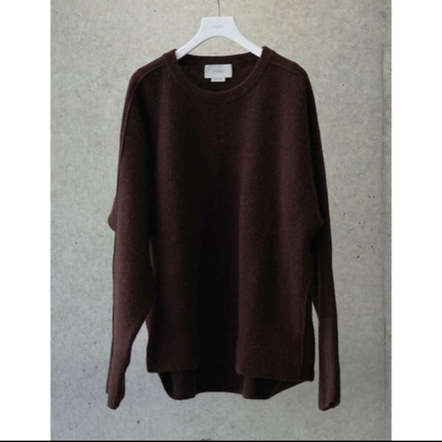 メンズYOKE 7G ALPACA WOOL CARDIGAN RIB STITCH