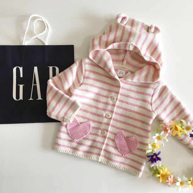 babyGAP ベビーギャップ　くま耳パーカー　くま耳ニットパー