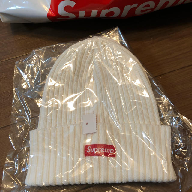 Supreme Overdyed Beanie 白メンズ