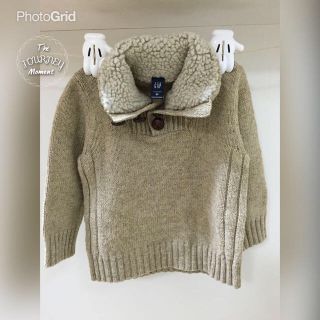 ベビーギャップ(babyGAP)のいいね不要！様  GAP衿付きニット80(ニット/セーター)