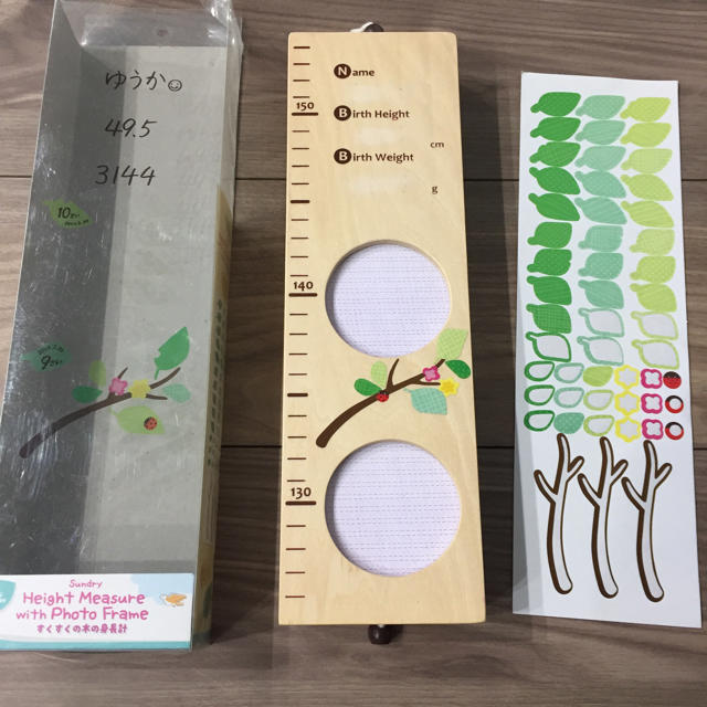 ウッディプッデイ すくすく木の身長計の通販 By Doraco S Shop ラクマ