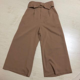 アプワイザーリッシェ(Apuweiser-riche)のアプ ベルト付きワイドパンツ(クロップドパンツ)