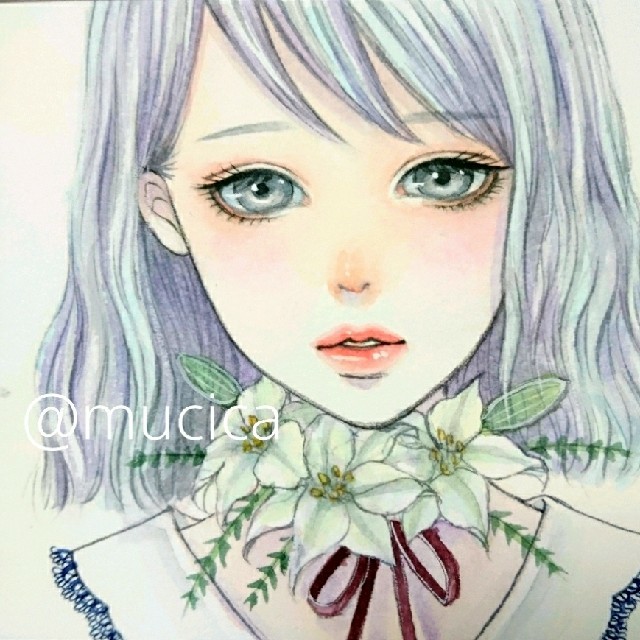 手描きイラスト 原画《 リリー 》オリジナル